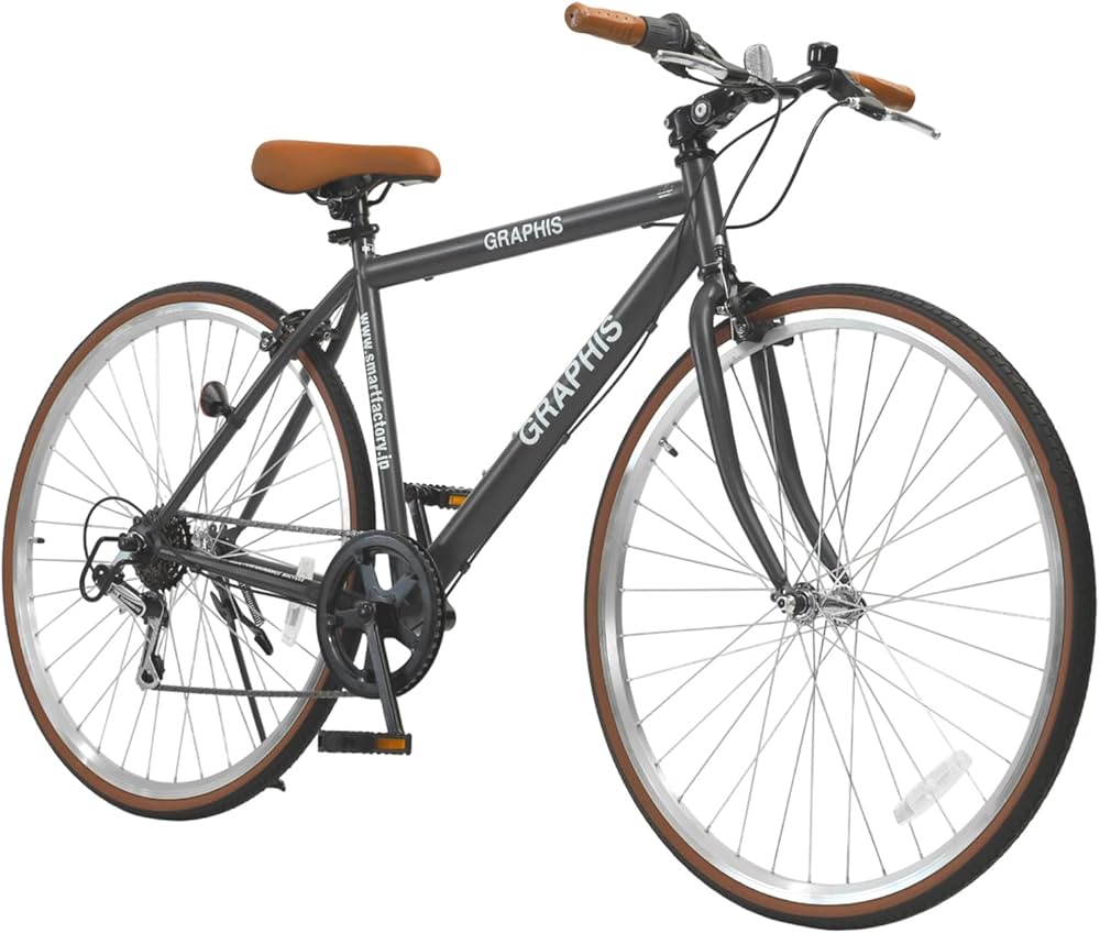 Amazon | GRAPHIS(グラフィス) GR-001 自転車 クロスバイク 26インチ 6