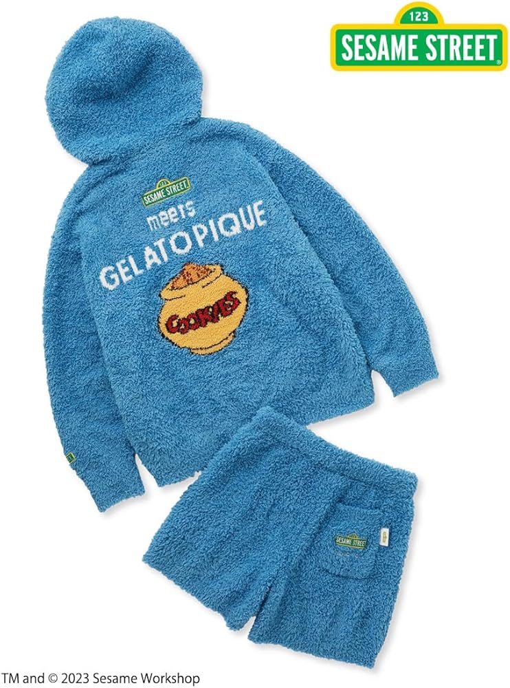 Amazon | [ジェラート ピケ] SESAME STREET クッキーモンスターパーカ