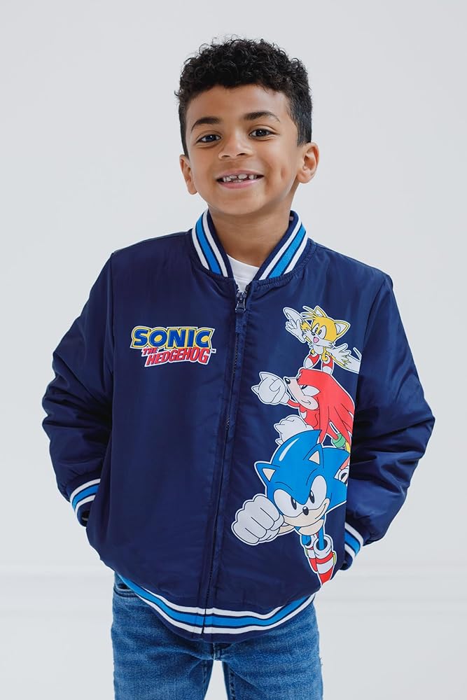 Amazon.com: SEGA Sonic The Hedgehog Tails Knuckles Little Boys Zip