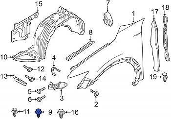 Rexka 20pcs Quarter Trim Panel Retainer Clip GJ2168885B02 for