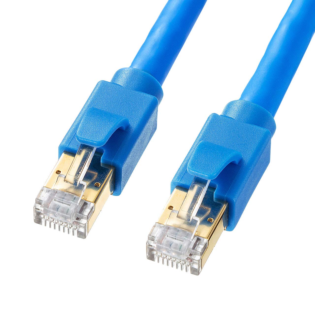 5m サンワサプライ CAT8 LANケーブル (5m) 40Gbps/2000MHz RJ45 ツメ