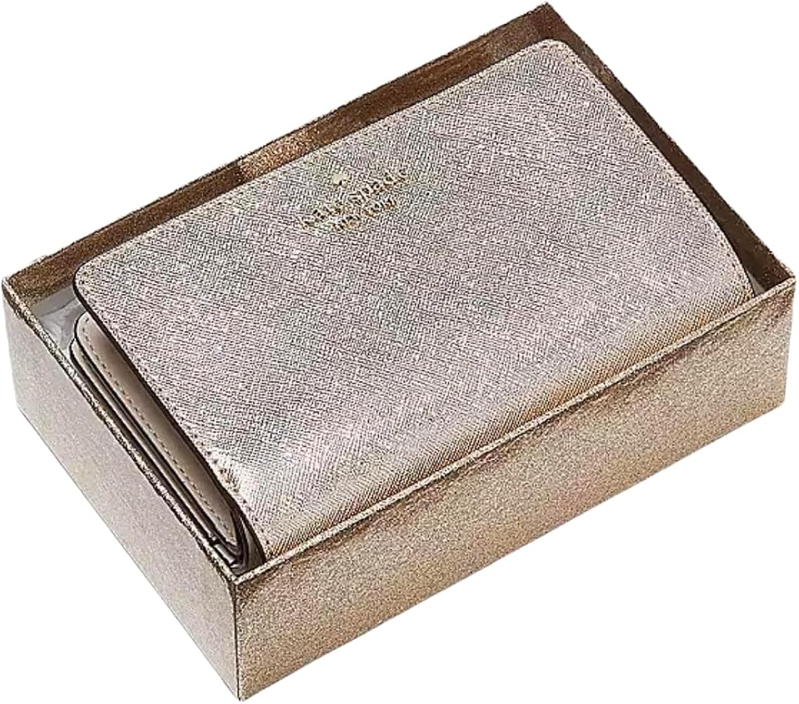 Amazon | Kate Spade Glimmer メタリックミディアムコンパクト二つ折り