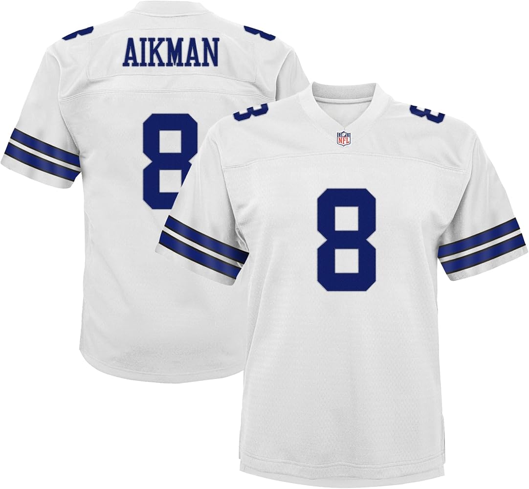 Amazon.com: Troy Aikman Dallas Cowboys #8 White Kids 4-7 Alternate