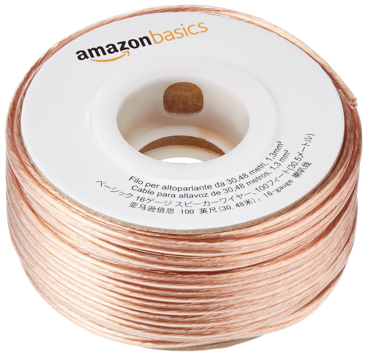 Amazon | Amazonベーシック スピーカーケーブル 16ゲージ 30.5m