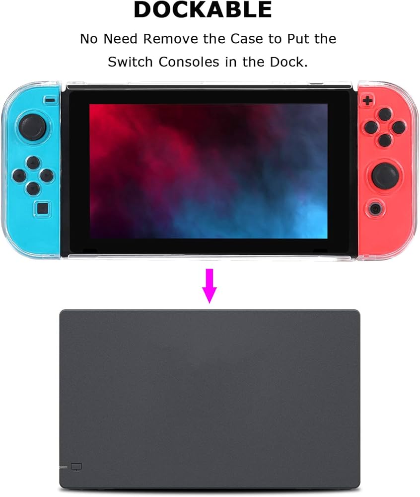 Amazon.co.jp: Tasikar Nintendo Switch用カバー 分離したの透明な