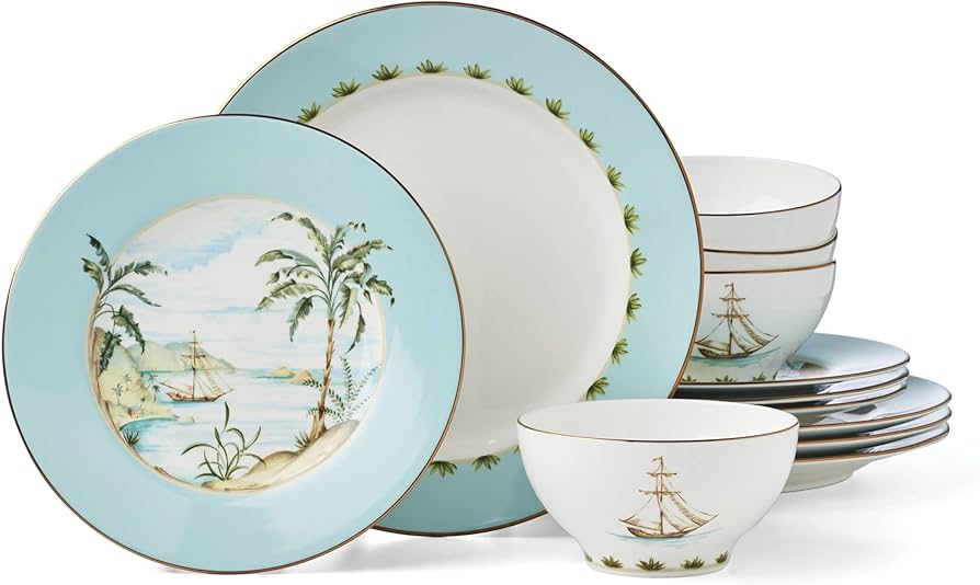Amazon.com | Lenox 896694 British Colonial Tradewind 12-Piece