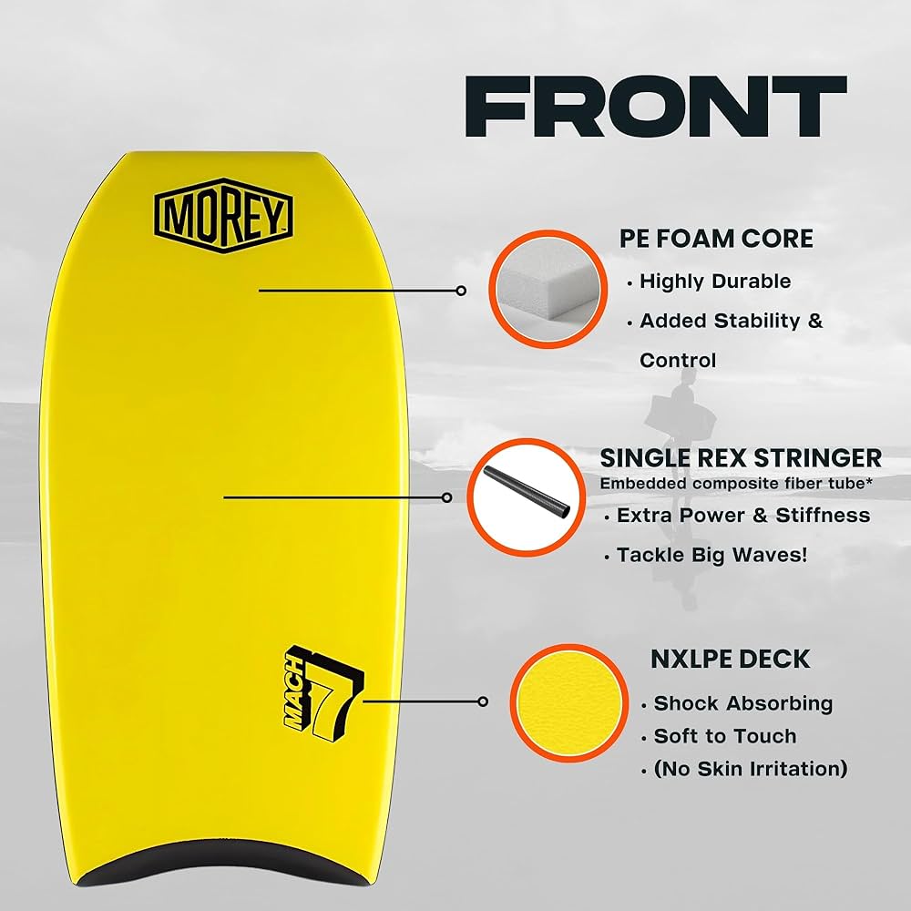 Amazon.com : MOREY® Boogie Board. Mach 7, Bodyboard; Body Boards