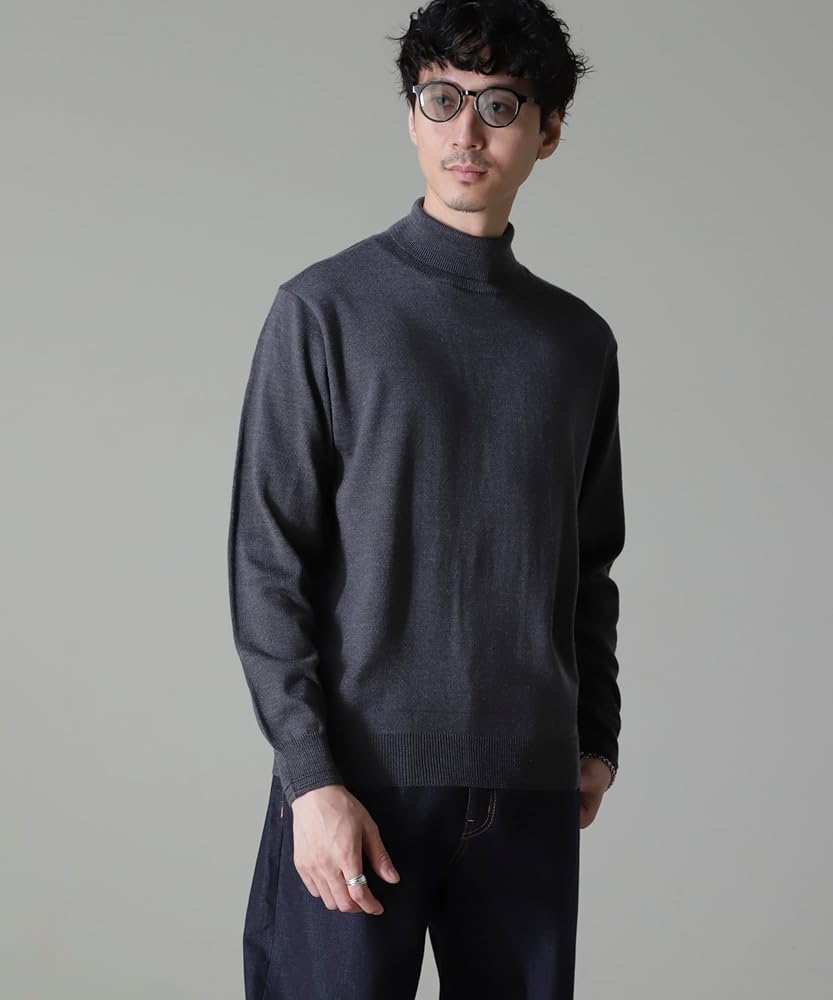 Amazon | [ナノ・ユニバース] タスマニアミックス タートル ニット