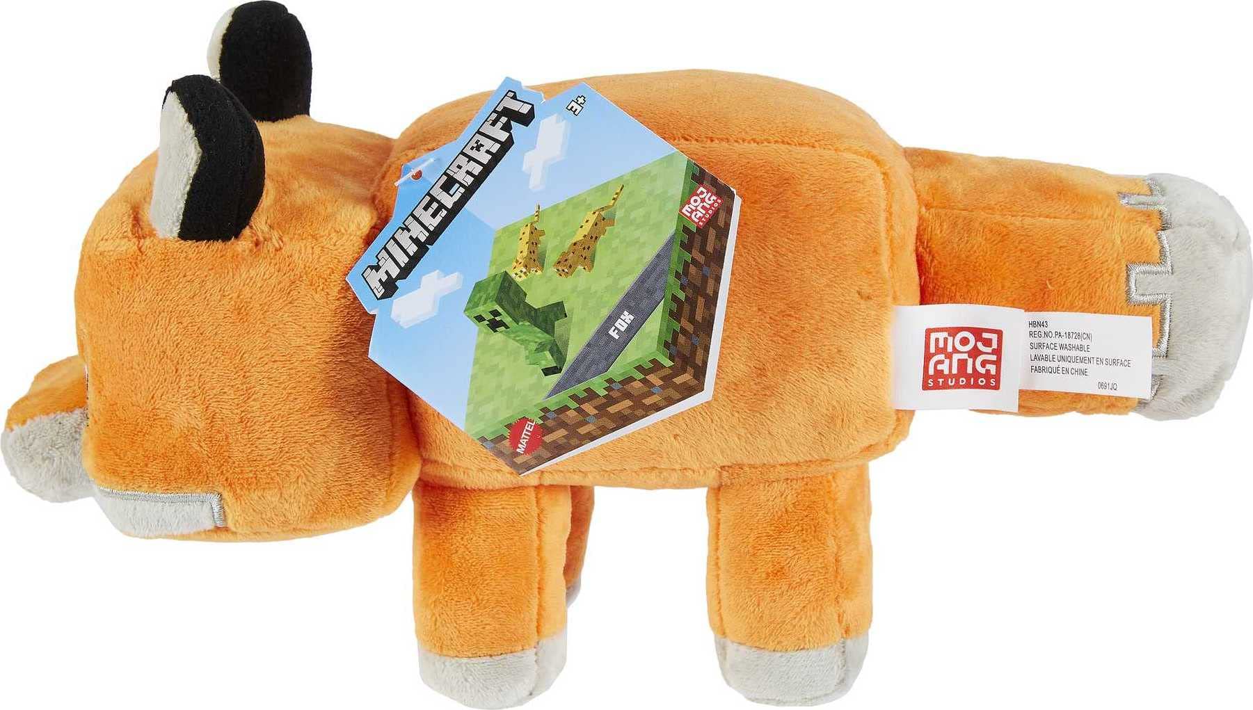 Amazon.com: Mattel Minecraft Plush 8-in Character Dolls, Soft