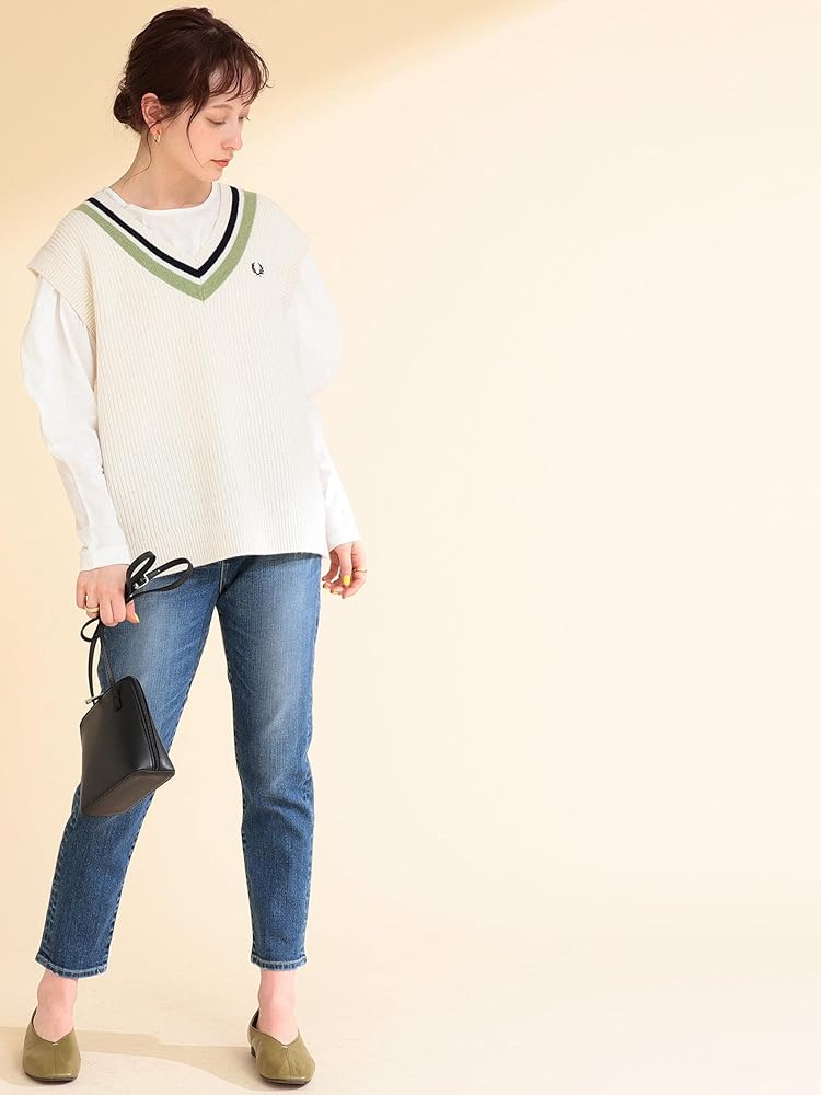 Amazon | [レイビームス] ニット セーター FRED PERRY 別注 チルデン