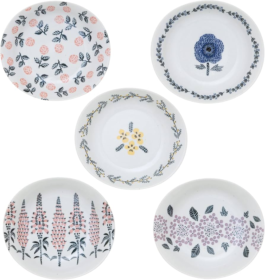 Amazon｜前畑 花柄 楕円パスタ皿セット BOUQUETS ブーケ 29529｜カレー