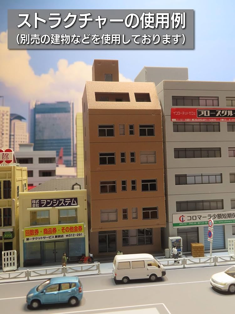 Amazon | 【ふきの芽】Nゲージ用ストラクチャー（ビル19） | 鉄道模型 通販