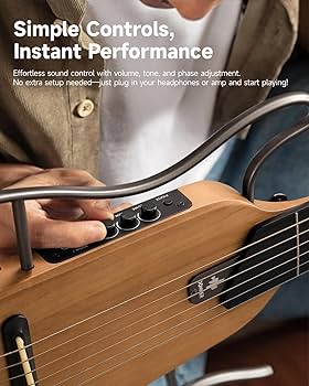 Amazon.com: Donner HUSH I Guitar For Travel - Portable Ultra-Light
