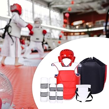 Amazon | QSTDGVPW テコンドー防具セット 男子テコンドーユニフォーム
