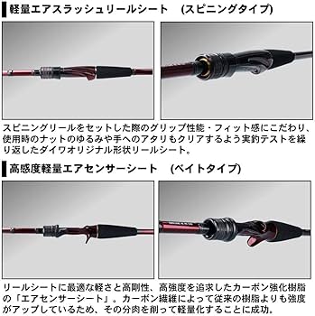 Amazon | ダイワ(DAIWA) 船竿 紅牙テンヤゲームMX・R MH-240・R 釣り竿