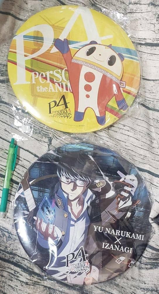 ペルソナQ 缶バッジ ペルソナ4 コンプリート +玲 鳴上悠 主人公 陽介 りせ