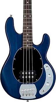 Amazon | Sterling By Musicman SUB STINGRAY RAY4 TRANS BLUE SATIN