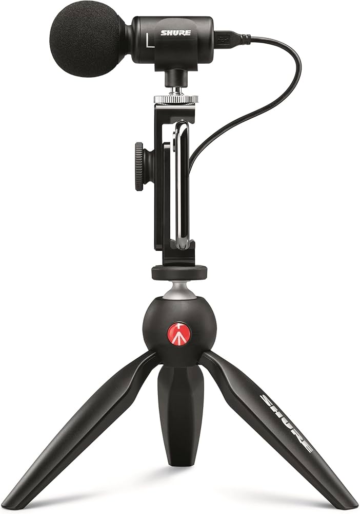 Shure MV88+ Video Kit - Digital Stereo Condenser Microphone for