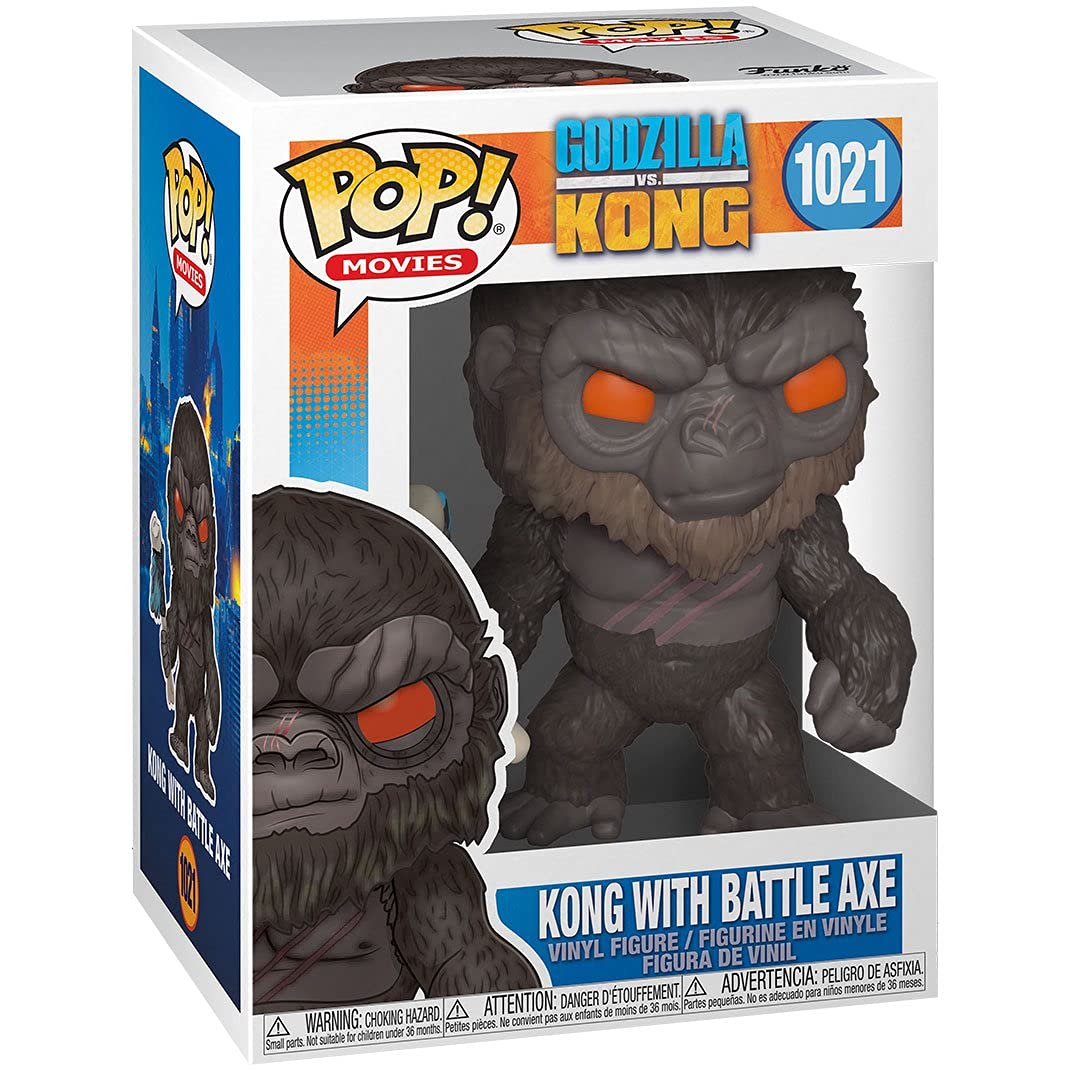 Amazon.com: POP Godzilla vs Kong - King Kong with Battle Axe Funko