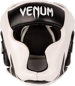 Amazon | Venum Challenger 子供用ヘッドギア - ブラック/ホワイト - S