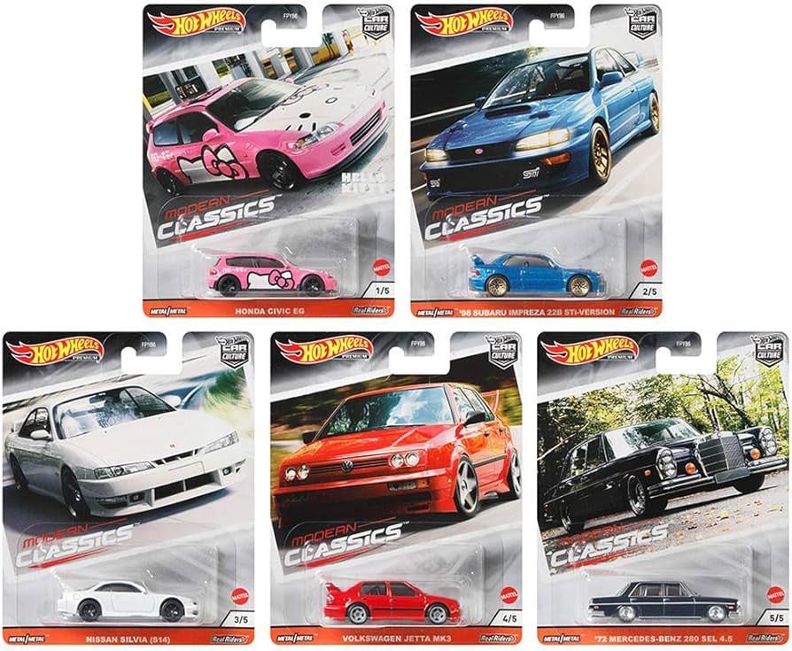 Hot Wheels Modern Classics Set 2020 Car Culture 5 Modellautos 1:64