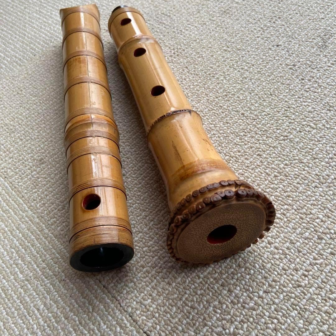 181尺八 一尺六寸管 銘眞山 ニ印 181尺八 一尺六寸管 銘眞山 ニ印