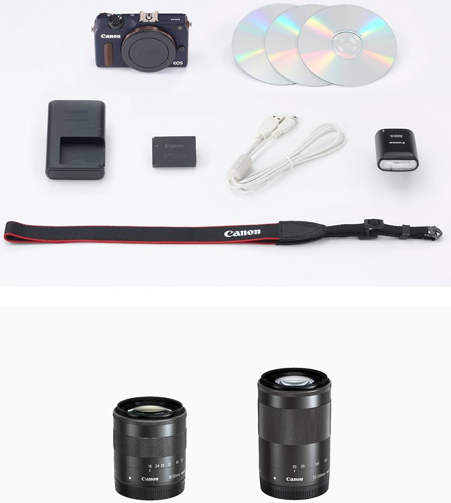 Amazon | Canon ミラーレス一眼カメラ EOS M2 ダブルズームキット