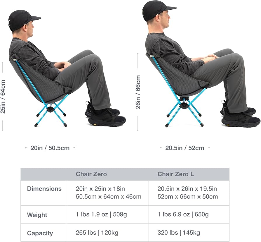 Amazon.co.jp: HELINOX – 椅子ゼロキャンプ椅子、グレー : スポーツ