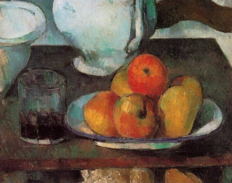 Amazon.co.jp: 21 絵画 リンゴのある静物画 1879 ポール セザンヌ