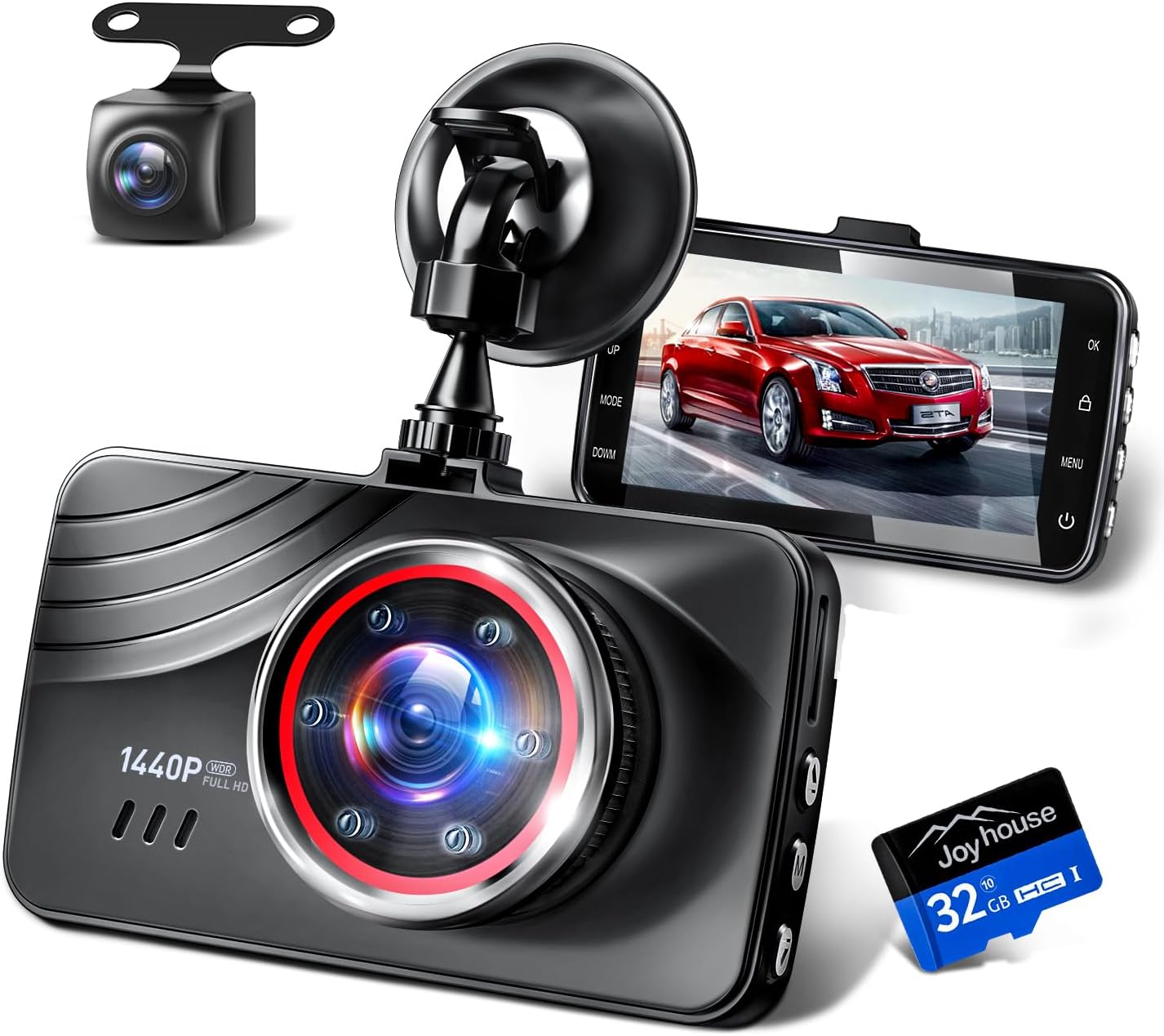 ドライブレコーダー 前後カメラAppシュアーADAS機能WiFi 4K