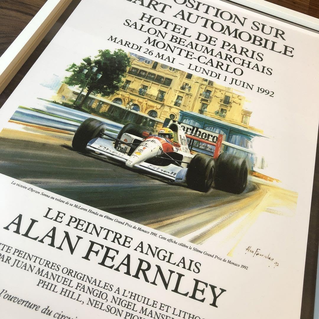Amazon.co.jp: 1992年 F1 モナコGP ポスター アイルトン・セナ