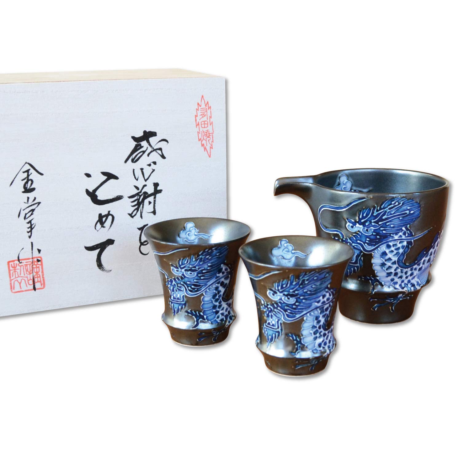 Amazon.co.jp: 退職祝い 酒器セット とっくり おちょこ セット 陶器