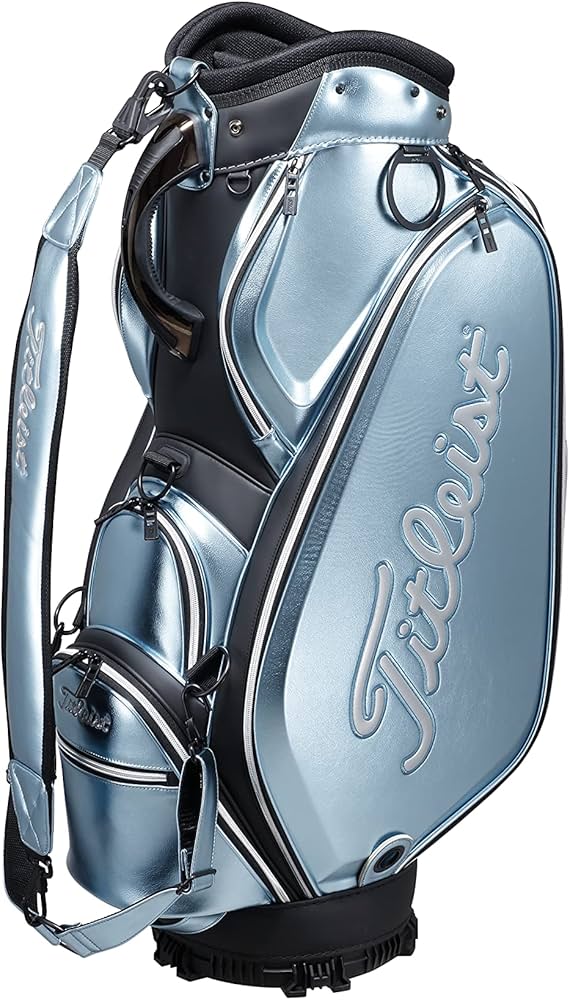 Titleist ✴︎ゴルフバッグ／キャディバッグ 青白 Titleist キャディ
