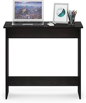 Amazon.com: FURINNO Simplistic Study Table, Espresso : Office Products