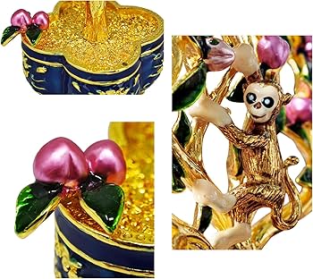 Amazon.com: Feng Shui Peach Tree with Magic Monkey and 9 Coins