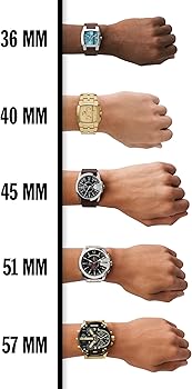 Amazon.com: Diesel Griffed Stainless Steel and Leather Chronograph
