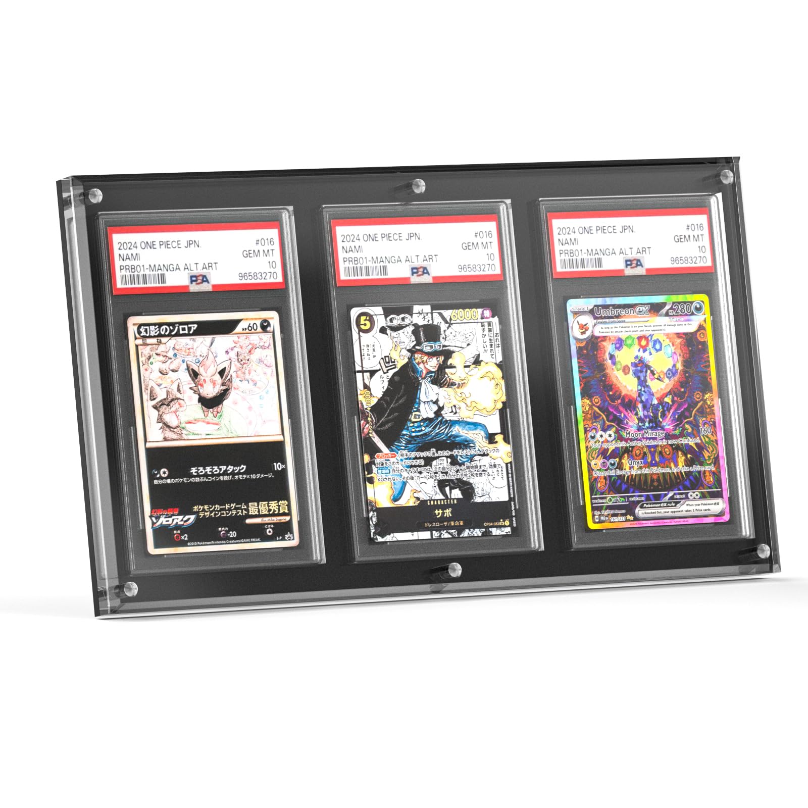 Amazon.co.jp: Yotakala PSA鑑定 ケース 3枚収納 アクリル ローダー