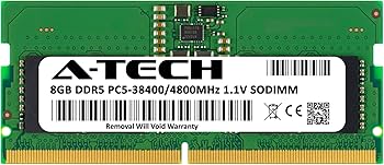 A-Tech 8GB DDR5 4800MHz PC5-38400 CL40 SODIMM 1.1V Non-ECC