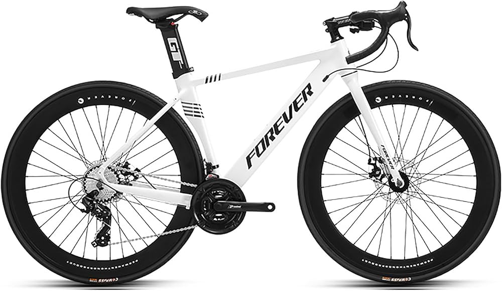 Amazon | しろい ロードバイク700C 30段変速 アルミフレーム 自転車