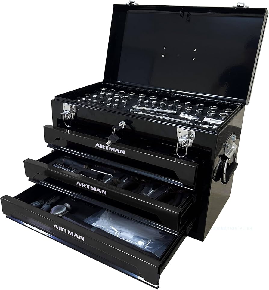 Amazon.com: nifoti 439 Piece Mechanics Tool Set, 3 Drawer Heavy
