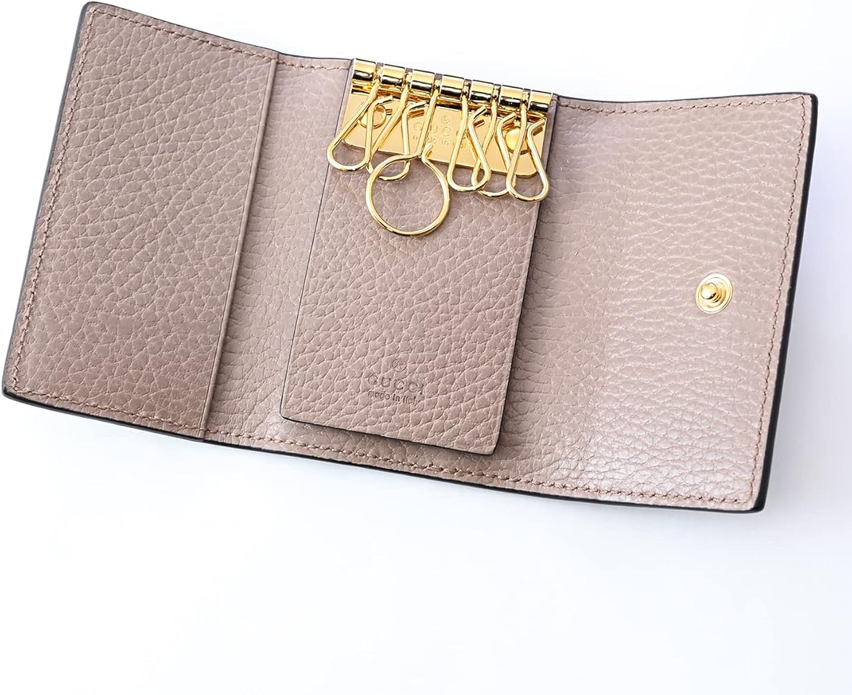 Amazon | GUCCI キーケース プチ マーモント ダラーカーフ ダブルG