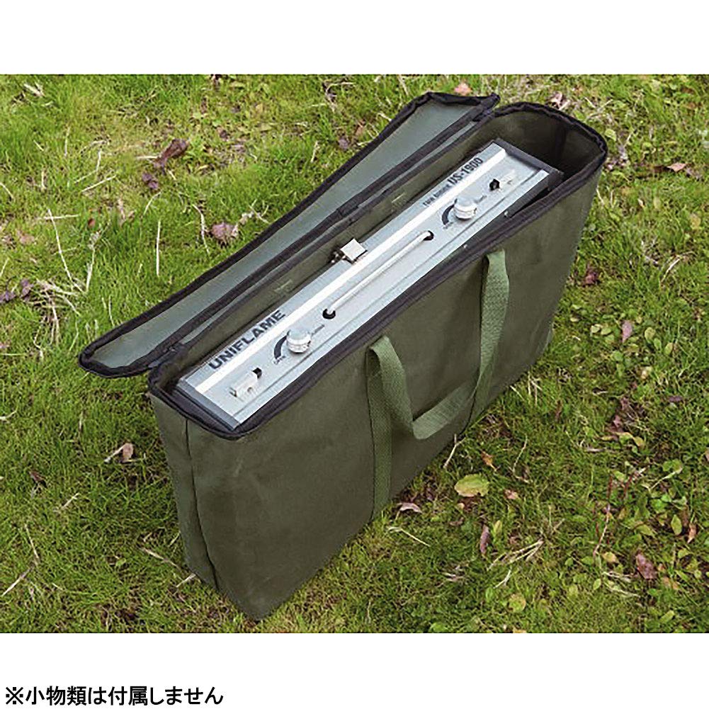 ユニフレームツーバーナーコンロ WINDALP収納バッグ＆網、竹串付き