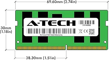 A-Tech 64GB Kit (2x32GB) DDR4 3200MHz PC4-25600 ECC SODIMM 2Rx8