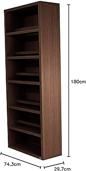 Amazon｜フナモコ コミックシェルフ 幅74.3×奥29.7×高180cm レベッカ
