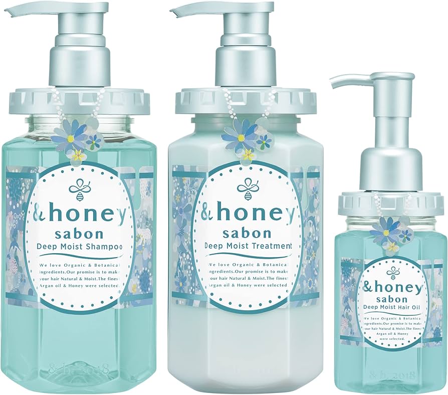 Amazon.co.jp: & Honey Savon 2023ver. Deep Moist 3-piece Set
