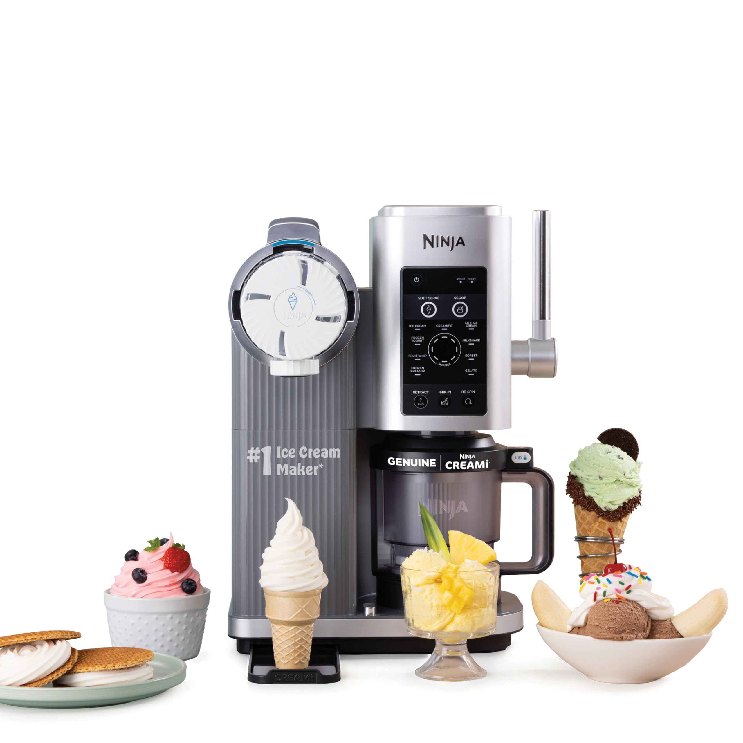 Ninja CREAMi Swirl Ice Cream and Soft Serving Machine, Sorbet