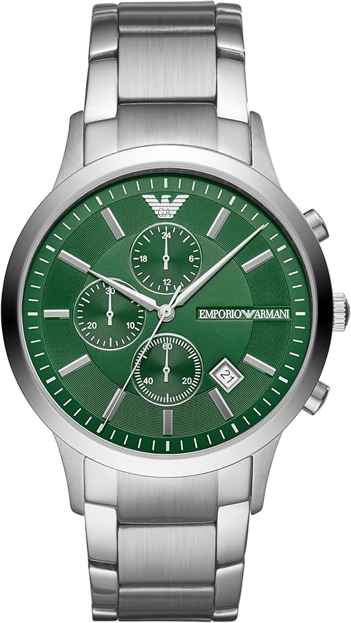 Amazon.com: Emporio Armani Men's Chronograph Stainless Steel Watch