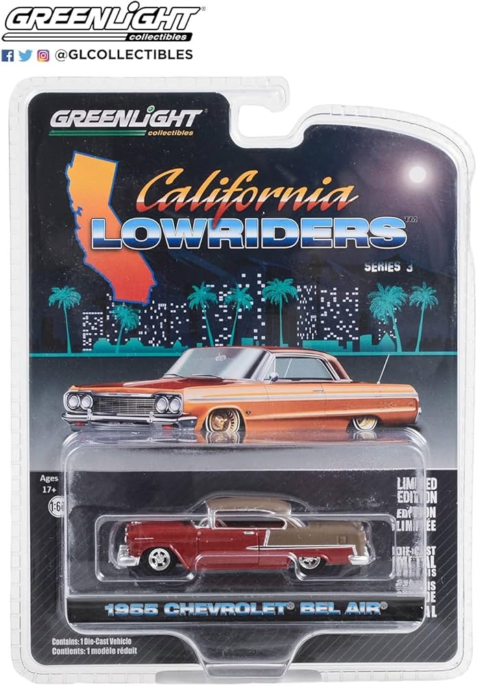 Amazon.com: Greenlight 63040-A California Lowriders Series 3-1955