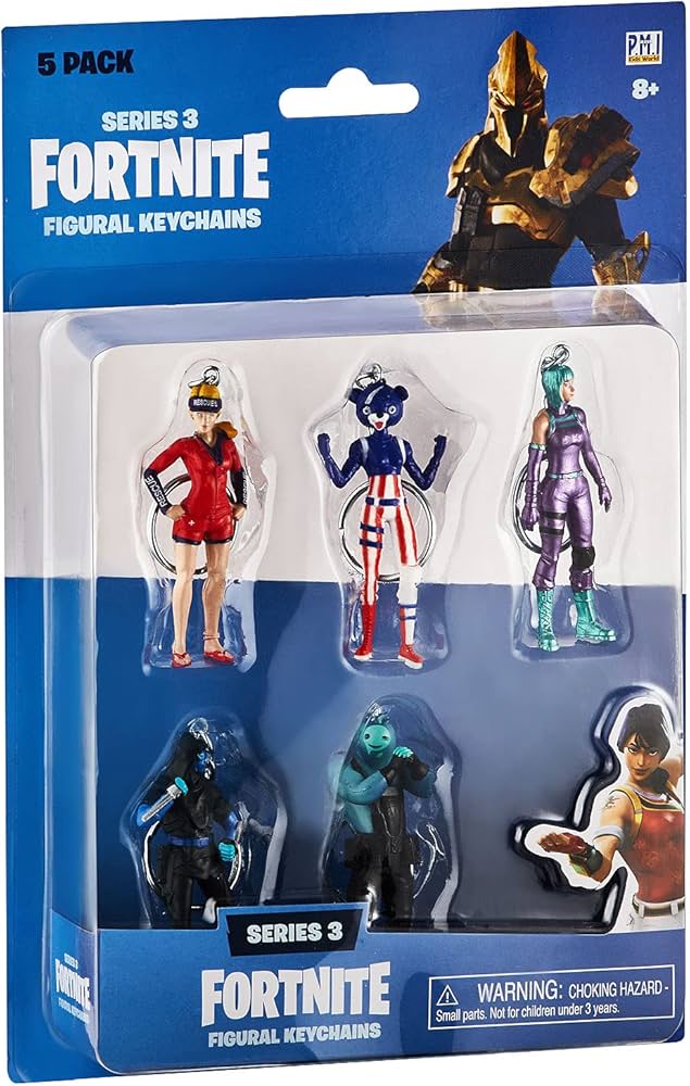 Amazon.co.jp: Fortnite フィギュアキーホルダー 5個パック ブリスター