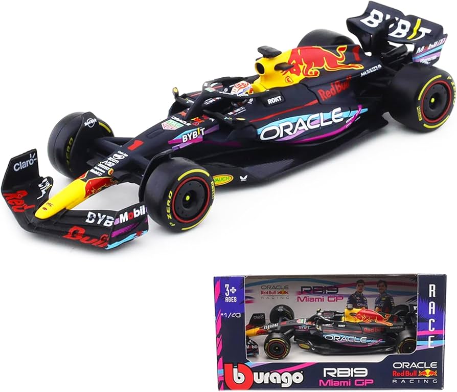 Bburago 1/43 - Red Bull Racing RB19 - Winner Miami F1 GP 2023